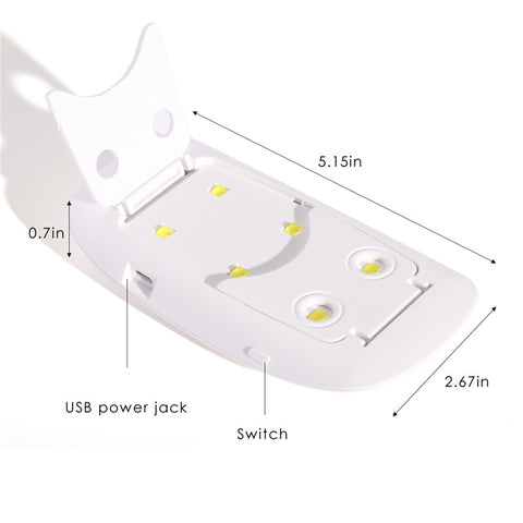 Portable USB UV LED Nail Dryer