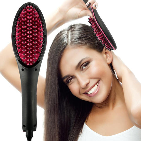 Fast Straightener Electric Hair Brush
